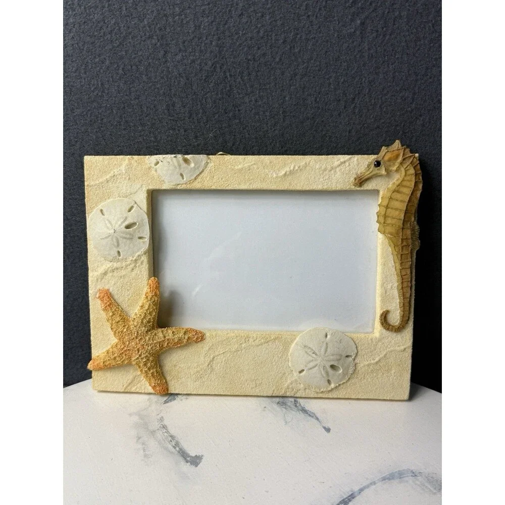 Vintage Life Echoes Sea 4 X 6 Picture Frame Sea Horse Sand Starfish